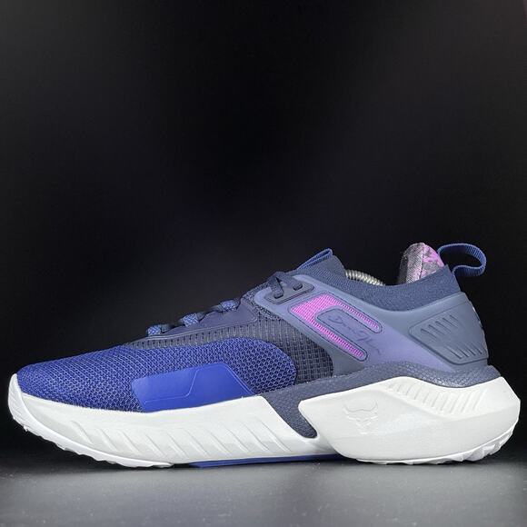 Under Armour Project Rock 5 Disrupt Men’s 11 Navy Black Cross Training Shoes NEW - Picture 8 of 10